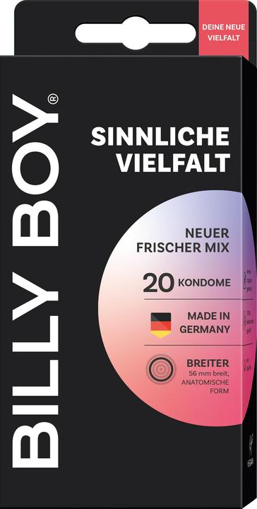 Actual product image Mapa Billy Boy "Sensual Variety" 20 mixed condoms in a sensual condom assortment (20 pcs.)