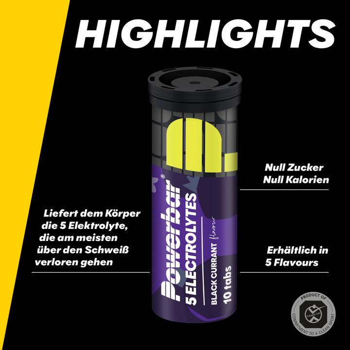 Produktbild Powerbar 5 Electrolytes (Schwarze Johannisbeere, 12 x)