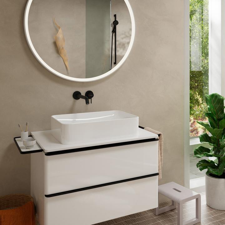 Actual product image hansgrohe Tecturis S single lever concealed washbasin mixer for wall mounting, projection 225 mm, 73