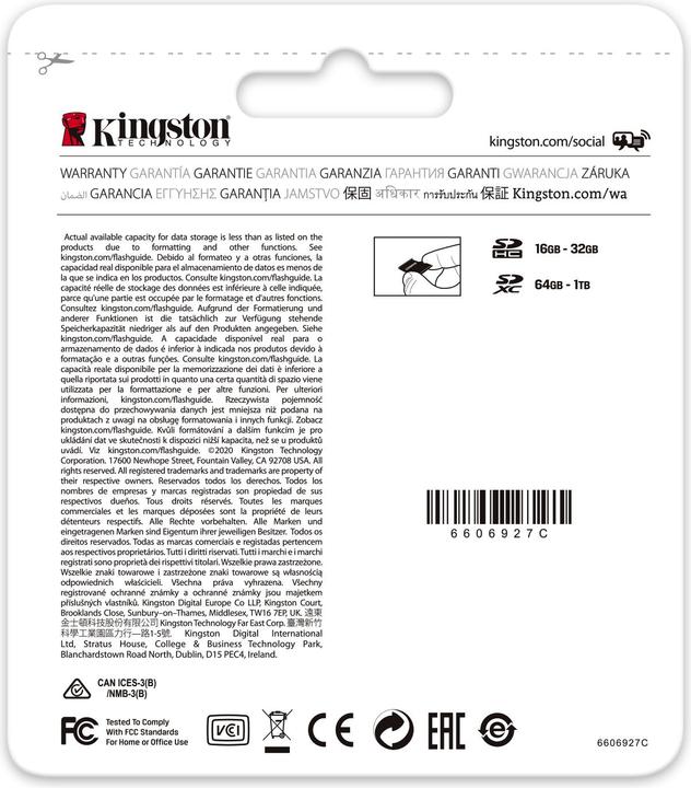 Actual product image Kingston Canvas Go Plus (1000 GB, microSDXC, U3, UHS-I)