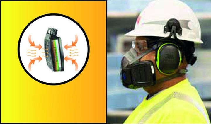 Actual product image 3M Half mask set with speech membrane HF-802SD Secure Click (A2P3 R, 1 x)