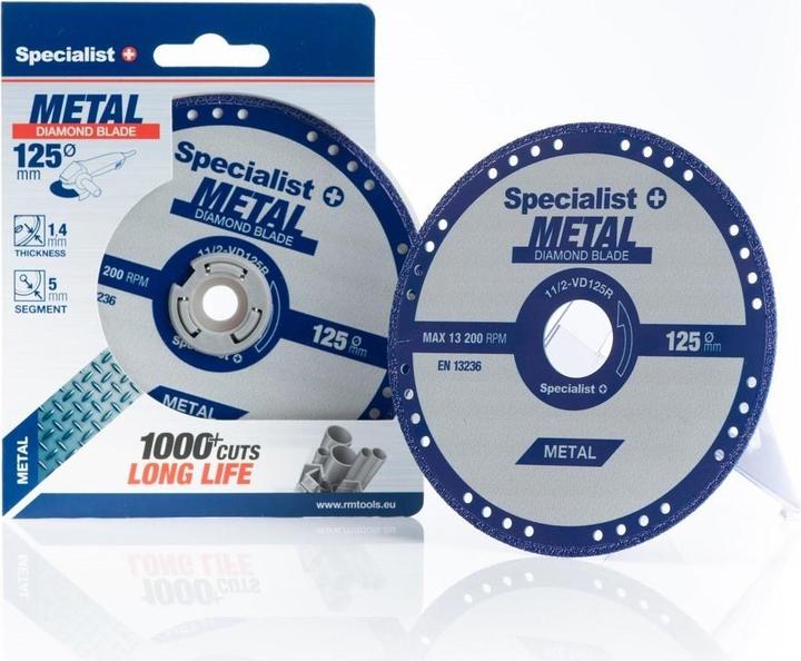 Actual product image Diamond cutter disc for metal 125x1.4x22.23 mm