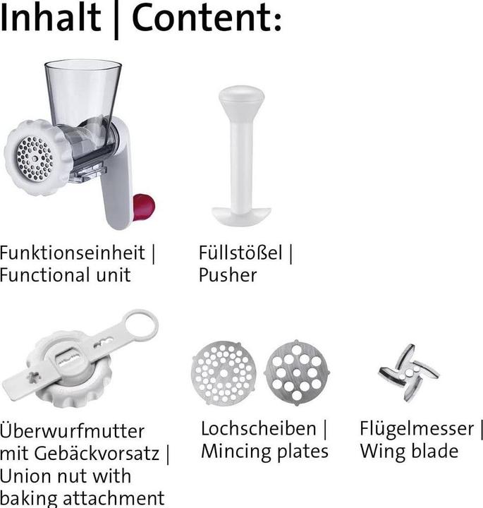 Actual product image Westmark Complementary set meat grinder "Cheeky Fritz", 24x13x24.5 cm