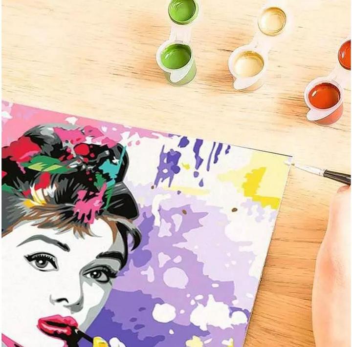 Produktbild Ravensburger CreArt - Malen nach Zahlen 25526 - ART Collection: Audrey Hepburn - ab 14 Jahren