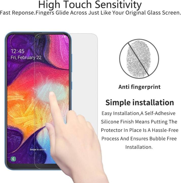 Immagine prodotto Screenguard Samsung Galaxy A50 Pellicola protettiva in vetro Custodia dal design amichevole (1 Pezzo/i, Samsung Galaxy A50)