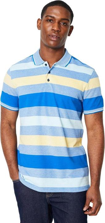 Actual product image Universal Textiles Mens Barbados Stripe Polo Shirt (M)