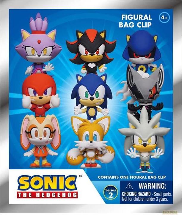 Actual product image Monogram Int. Sonic - The Hedgehog 3D PVC Bag Tag Series 2 Display (24)