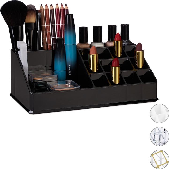Actual product image Relaxdays Acrylic Cosmetic Organiser