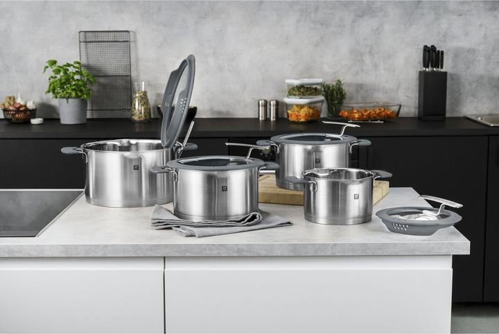 Produktbild Zwilling 1009149 Simplify Edelstahl-Kochtopfset (20 cm, Pfannenset + Topfset, Edelstahl)