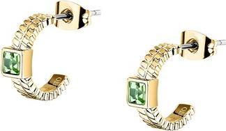 Morellato Gold-Plated Earrings With Green Crystals Gioia Savy42