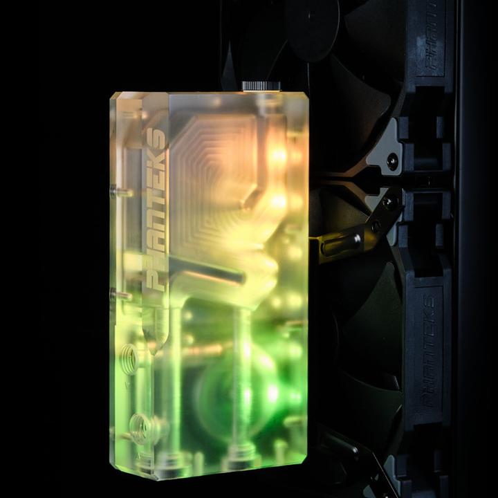 Produktbild Phanteks R160C Reservoir - transparente Acryl-Backplate, DRGB-LED