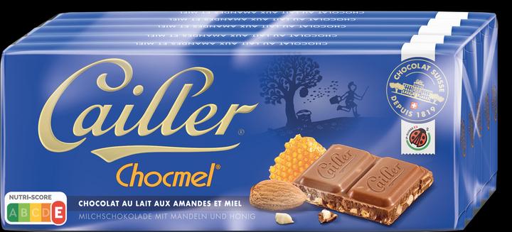 Cailler Chocmel Milk Chocolate Bar with Almonds and Honey (100 g)