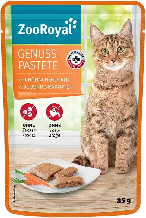 Zooroyal Paté gourmet con pollo, vitello e carote alla julienne (Adulto, 24 pz., 85 g)