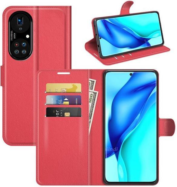 Actual product image MU Classic Litchi Leather Bookcover Series (Huawei P50 Pro)