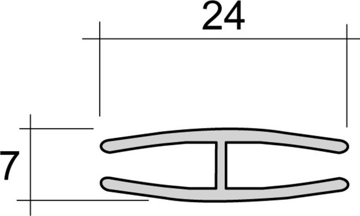 Actual product image Werkstarck Back panel connecting profile (1 pcs.)