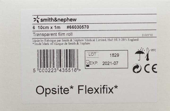 Actual product image Smith & nephew transparente Folie 10cmx1m (6 x)