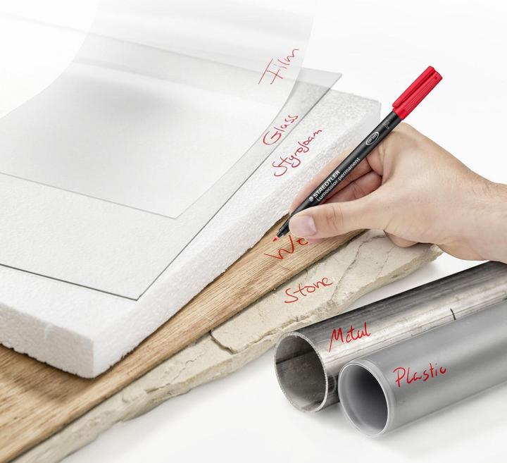 Produktbild Staedtler Lumocolor permanent Universalstift 318, F, Kartonetui mit 10 Stück, sortiert (Farbig sortiert, 0.60 mm, 10 x)