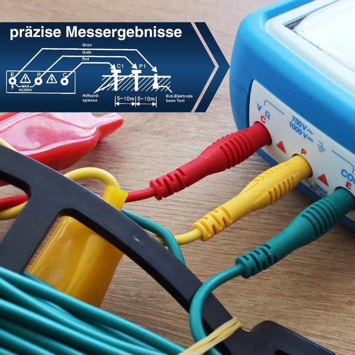 Image du produit Peaktech P 2700 Appareil de mesure de la résistance de la terre (Mallette d'instruments de mesure)