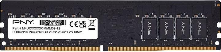 Actual product image PNY Memory DDR4 25600 MD32GSD43200-SI BULK (1 x 32GB, 3200 MHz, DDR4-RAM)