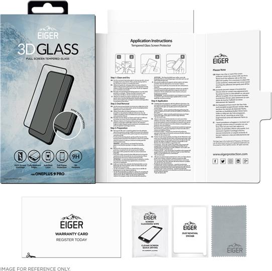 Actual product image Eiger Mountain Glass Clear Edge (1 Piece, OnePlus 9 Pro)