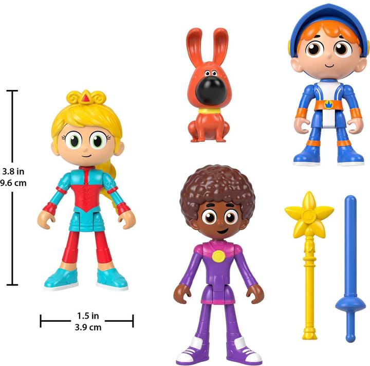 Produktbild Imaginext Gus der klitzekleine Ritter Zauberin Iris & Freunde 4er-Pack