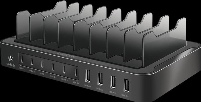 Actual product image LogiLink USB-C charging station (120 W)