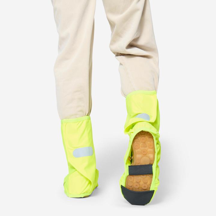 Image du produit Btwin Couvre Chaussures Impermeables Velo Ville 900 Jaune Fluo (37)