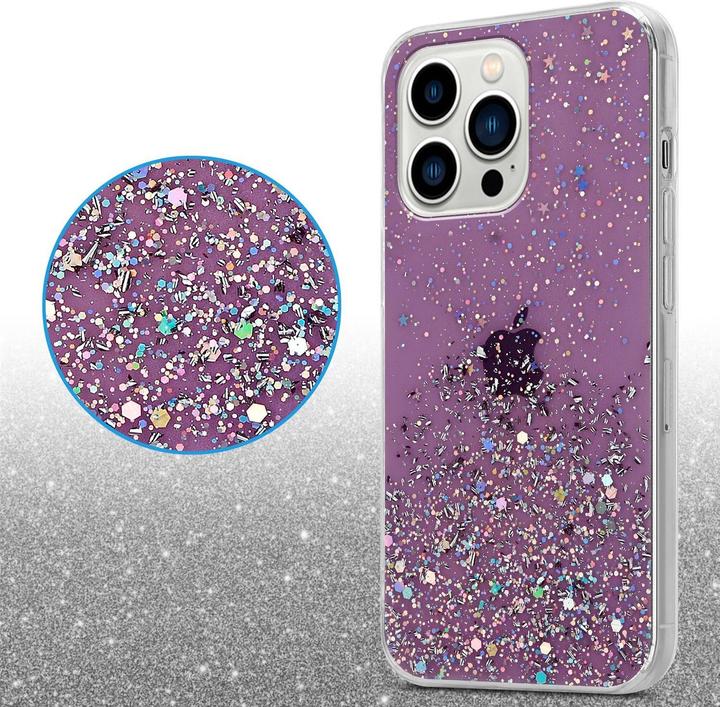 Image du produit Cadorabo Couverture TPU paillettes scintillantes (Apple iPhone 13 Pro)