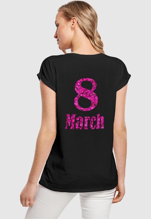 Actual product image Merchcode Ladies WD - 8 March Extended Shoulder Tee - 116993 (XXL)
