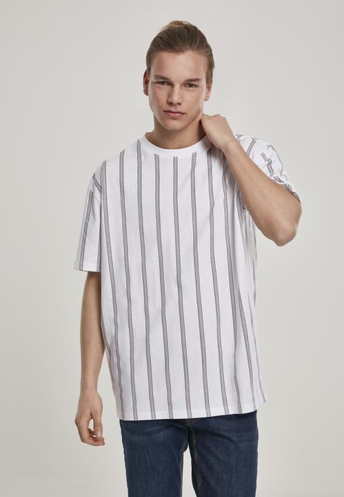 Actual product image Urban Classics Heavy Oversized AOP Stripe Tee (L)