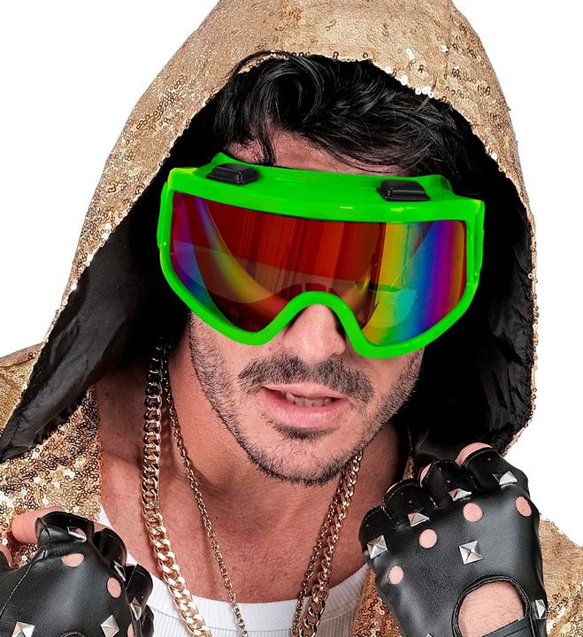Produktbild Widmann Neon Grüne 80er Jahre Skibrille