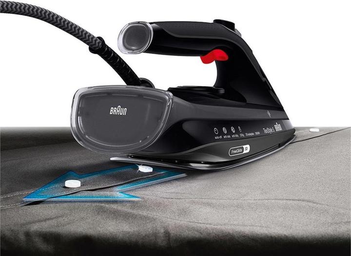 Actual product image Braun TexStyle 5 SI 5088 BK Dry & Steam Iron EloxalPlus soleplate (2800 W, 220 g/min)