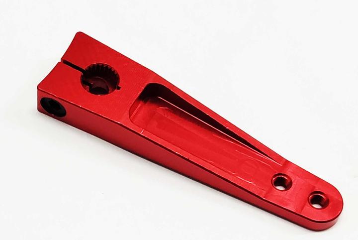 Actual product image Kuza Servo Arm 1-Arm Futaba 25T 38/32mm 1.5" M2.5 Heavy Duty V2 Aluminium