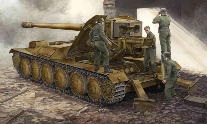 Produktbild Trumpeter 12,8cm PAK 44 Waffenträger Krupp 1
