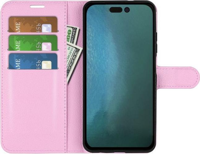 Actual product image MU Classic Litchi Leather Bookcover Series (Apple iPhone 14 Pro)