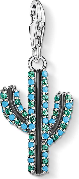 Thomas Sabo Charm-Anhänger Kaktus türkis (Silber)