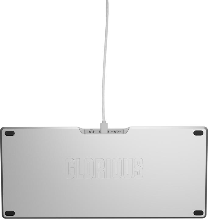 Actual product image Glorious GMMK 3 Pro 75 % Custom Gaming Keyboard - Pre-Built, ANSI (US), Fox Switches, silver (Cable)
