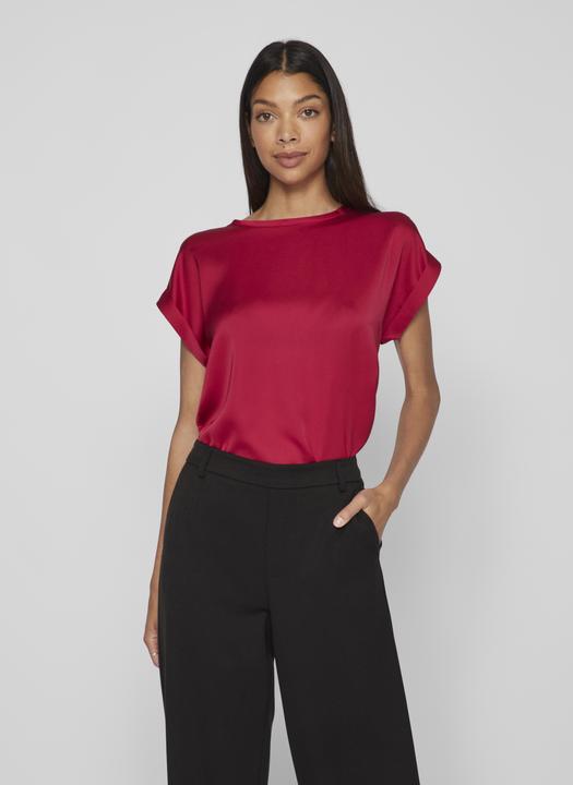Actual product image Vila Round neckline top with short sleeves (38)