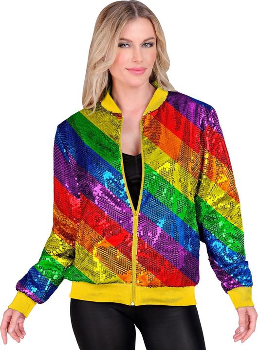 Produktbild Widmann Paillettenjacke in Regenbogen Muster Unisex (S, M)