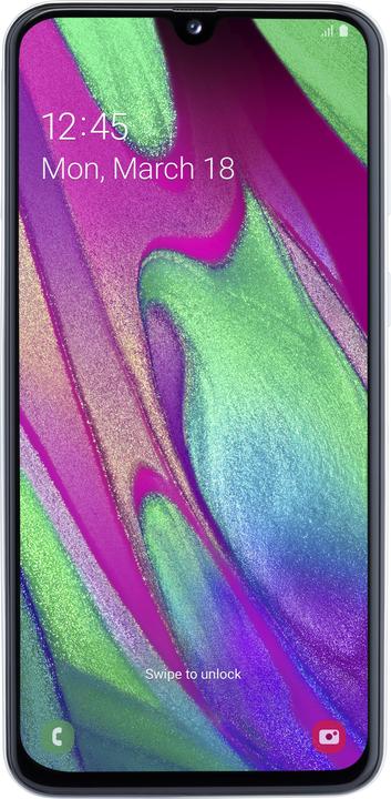 Samsung Galaxy A40 EU (64 GB, Bianco, 5.90", Doppia SIM + SD, 16 Mpx, 4G)