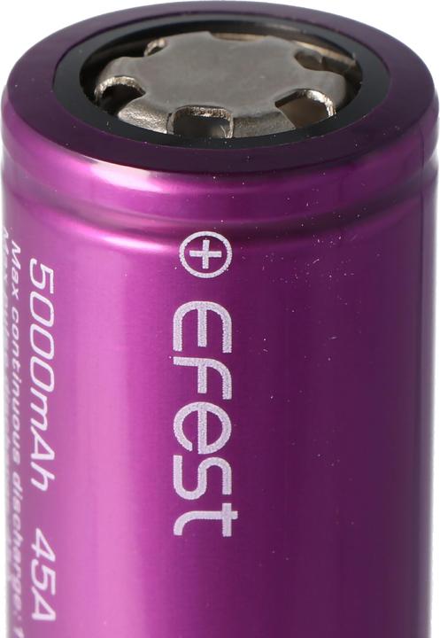 Produktbild Efest Akkku Purple IMR26650, ungeschützt (1 Stk., 26650, 5000 mAh)