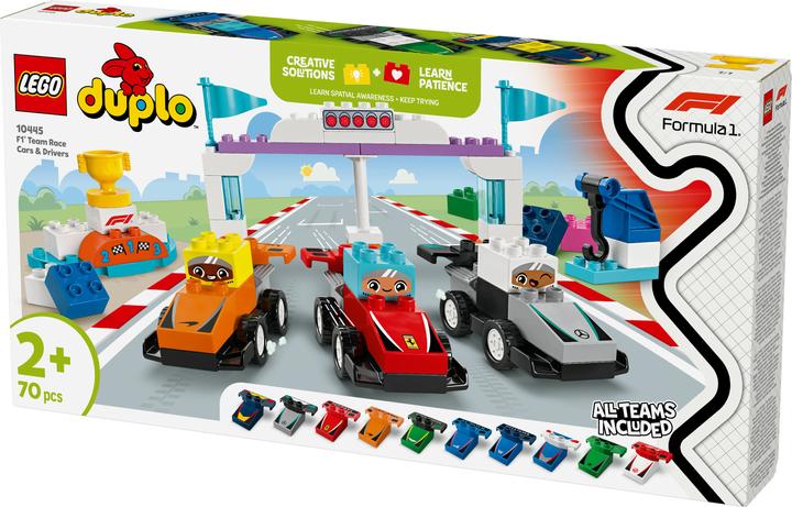 Productafbeelding LEGO F1 Team Rennautos mit Rennfahrern (10445)