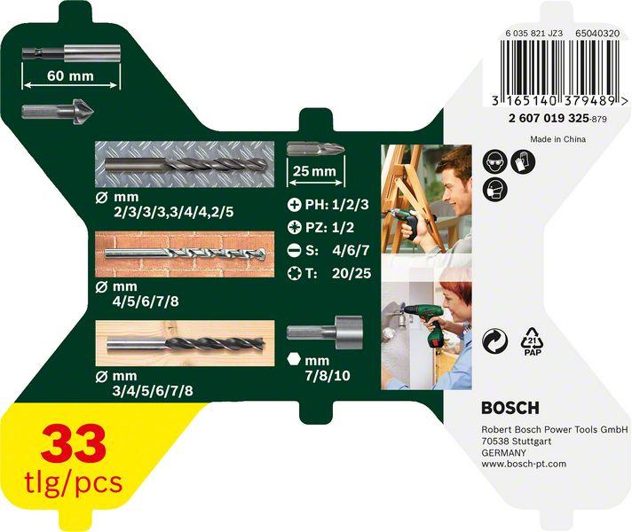 Actual product image Bosch Zubehör X - Line drill - and bit set (2 mm, 3 mm, 4 mm, 5 mm, 6 mm, 7 mm, 8 mm)