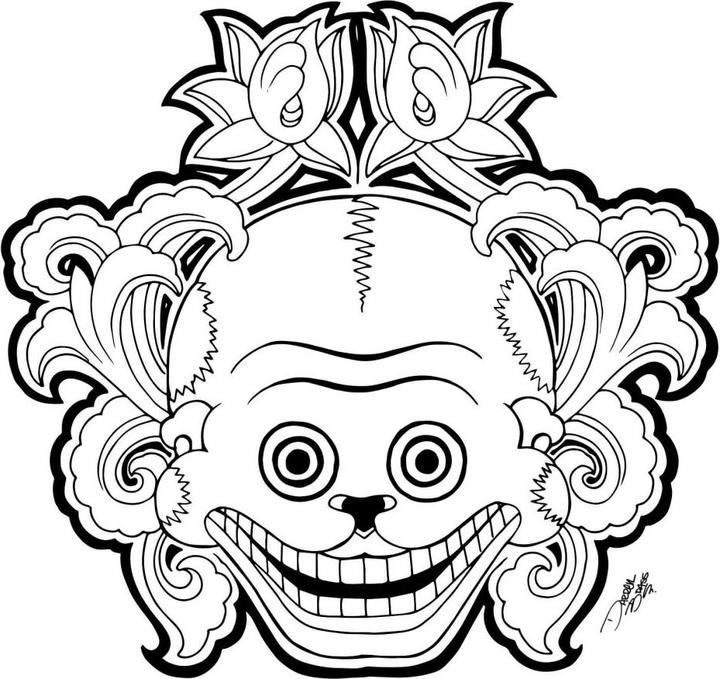 Produktbild Miami Ink Mexikanische Totenmaske 2 (95 x 100 cm)