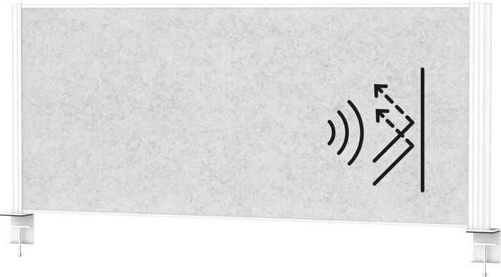 Actual product image Maul MAULconnecto 120x50cm acoustic desk divider h.gr/ws