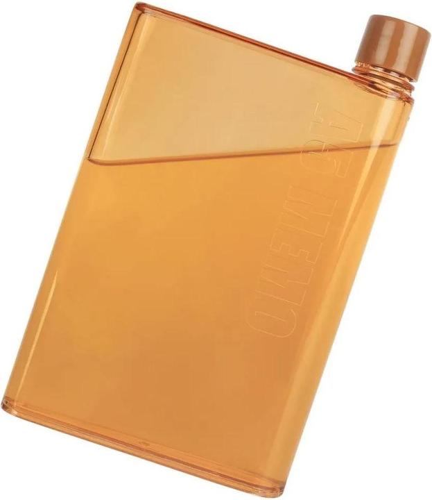 Actual product image JTI Flat water bottle, A5 Memo - Orange (0.42 l)