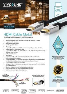 Produktbild Vivolink HDMI (Typ A) — HDMI (Typ A) (10 m, HDMI)