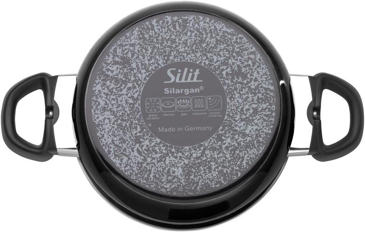 Produktbild Silit Kochtopf Fleischtopf Induktion 20cm Glasdeckel 3,7l Modesto Line Silargan (20 cm, Kochtopf, Edelstahl)