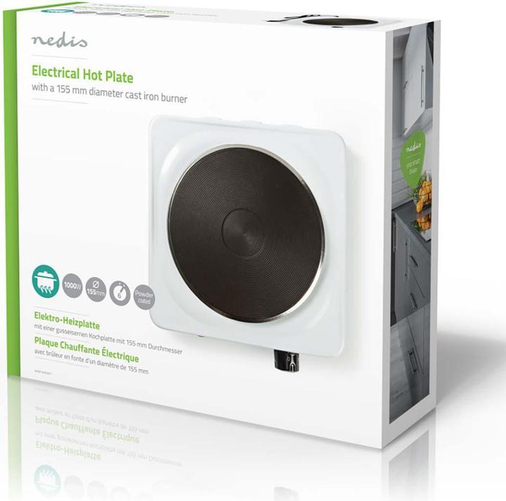 Produktbild Nedis Elektroplatte 1000 W 155 mm Schutz Frent