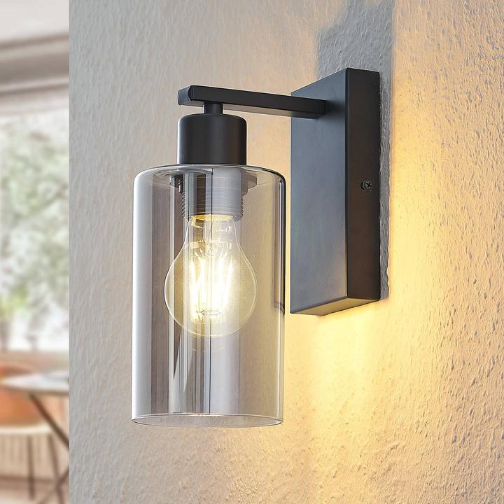 Image du produit Lindby Emavi Applique murale avec verre fumé (E27)